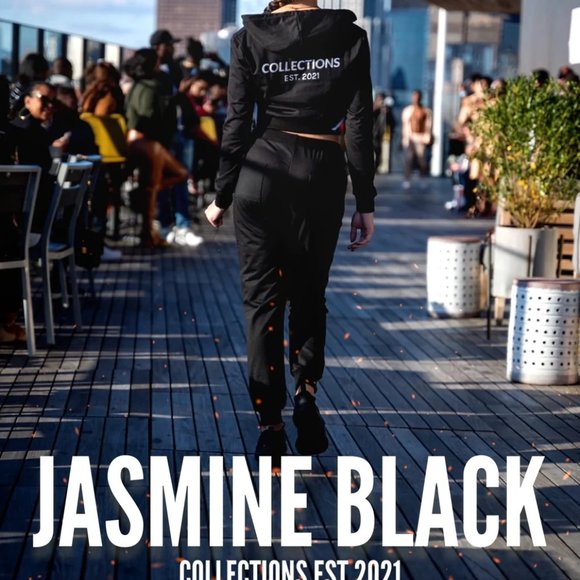 Reflective Letter Print Drawstring Pocket Detail Hoodie & Sweatpants Set - Picture 4 of 9